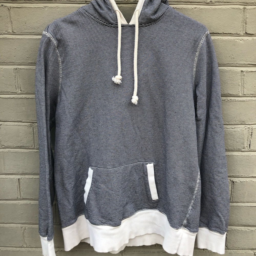 EUC Lands End Canvas Striped Sweatshirt Size L
